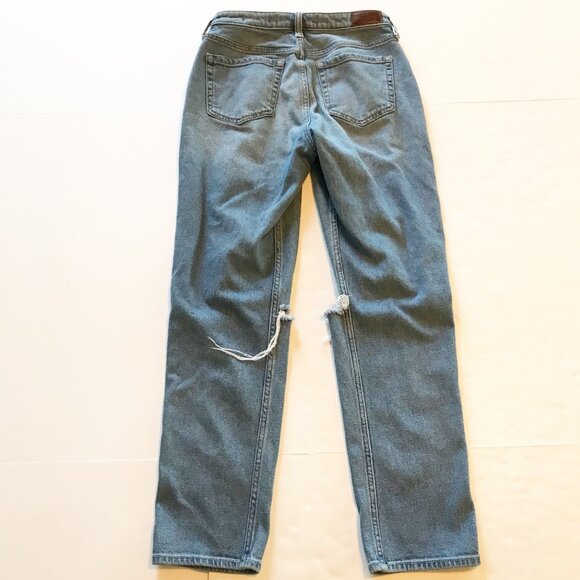 HOLLISTER Ultra High Rise Mom Vintage Stretch Ripped Jeans Womens 28 - Picture 4 of 11